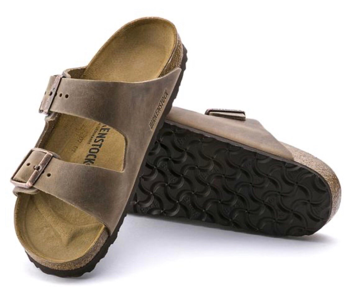 Birkenstock Arizona Tabacco Brown Oiled Leather Made In Germany