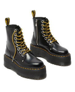 Dr. Martens Jadon Max Black Buttero Zip 8 Eyelet Ankle Boot