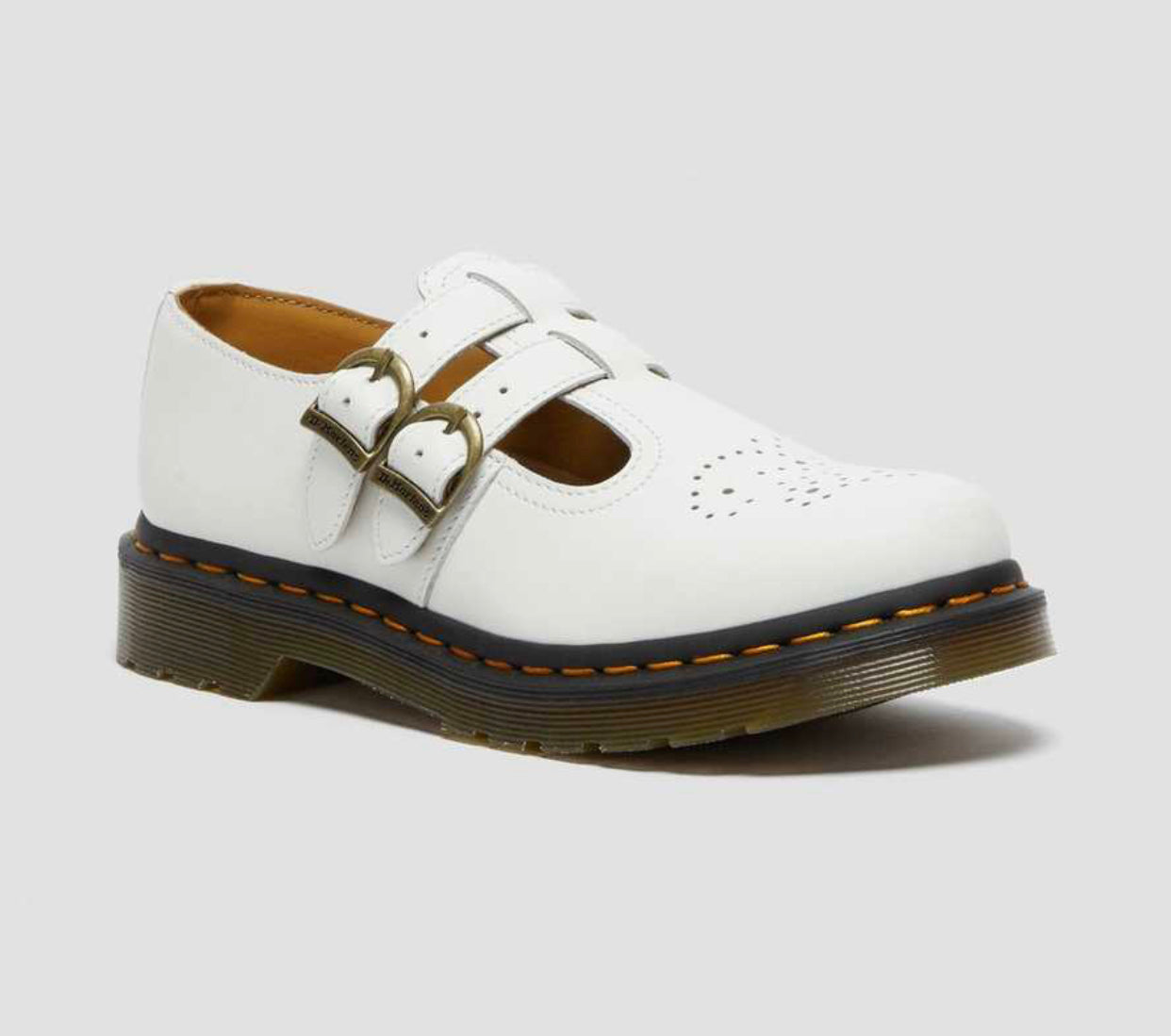Dr. Martens 8065 White Smooth Mary Jane
