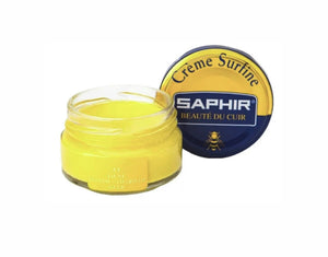 Saphir Jaune Yellow Renovating Cream Polish 50ml Made In France