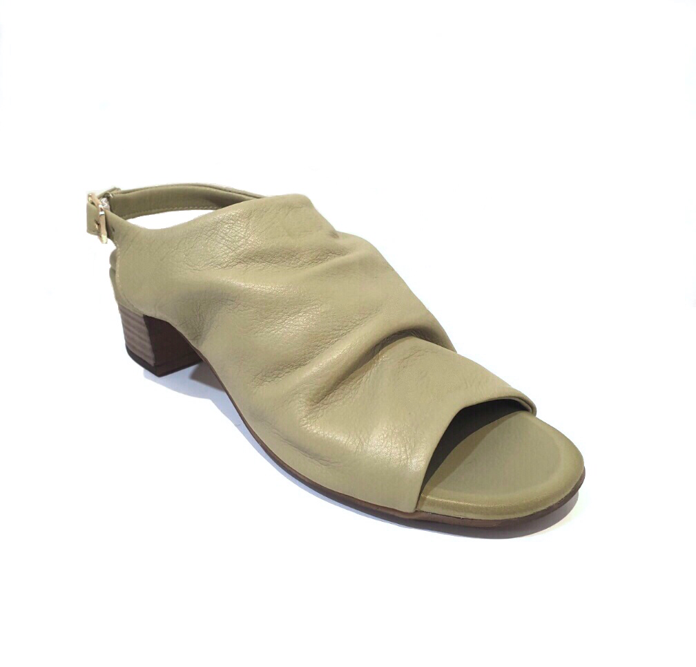 Sala Europe Norfolk Scorpion Light Green Open Toe Buckle Slingback Made In Turkey