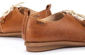 Pikolinos W9K-4985 Brandy Light Tan 2 Eyelet Shoe Made In Spain