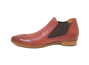 Imaschi Gold 3651 Croto Light Tan Leather Chelsea Boot Made In Italy