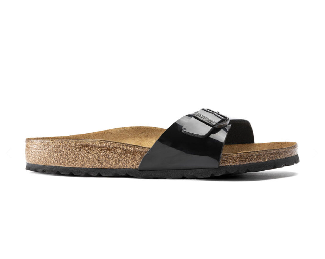 Birkenstock Madrid Black Patent Birko-Flor Made In Germany