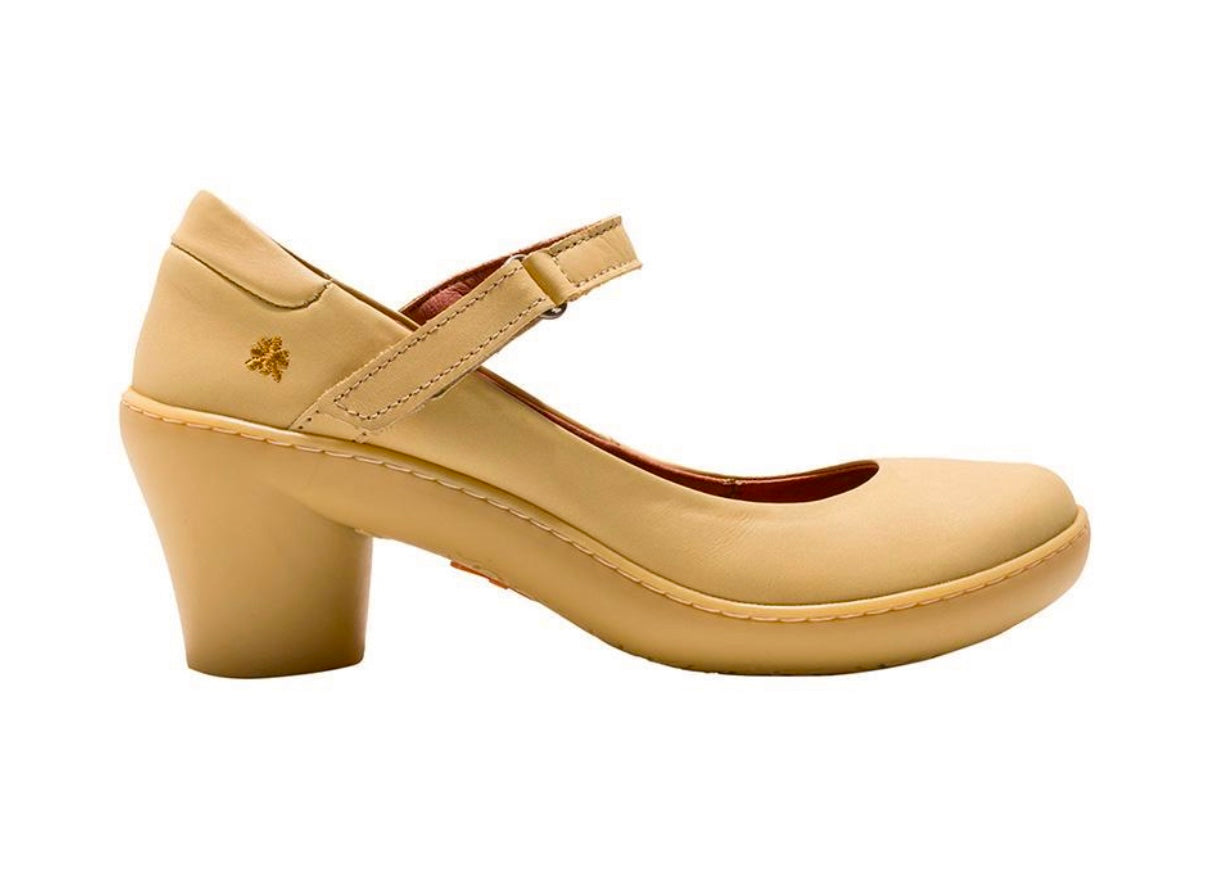 Art 1440 Alfama Mustard Yellow Court Shoe Made In Spain