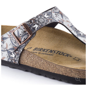 Birkenstock Gizeh Boho Flowers Navy Birko-Flor Made In Germany