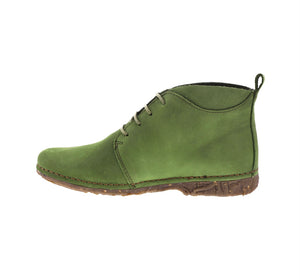 El Naturalista N974 Selva Green Lace Up Ankle Boots Made In Spain