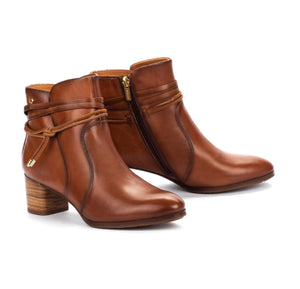 Pikolinos Calafat W1Z-8635 Cuero Light Tan Zip Ankle Boot Made In Spain