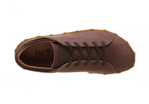 Art 0768 Brown Melbourne Olio Xl Leather Lace Up 5 Eyelet Shoe Made In Spain