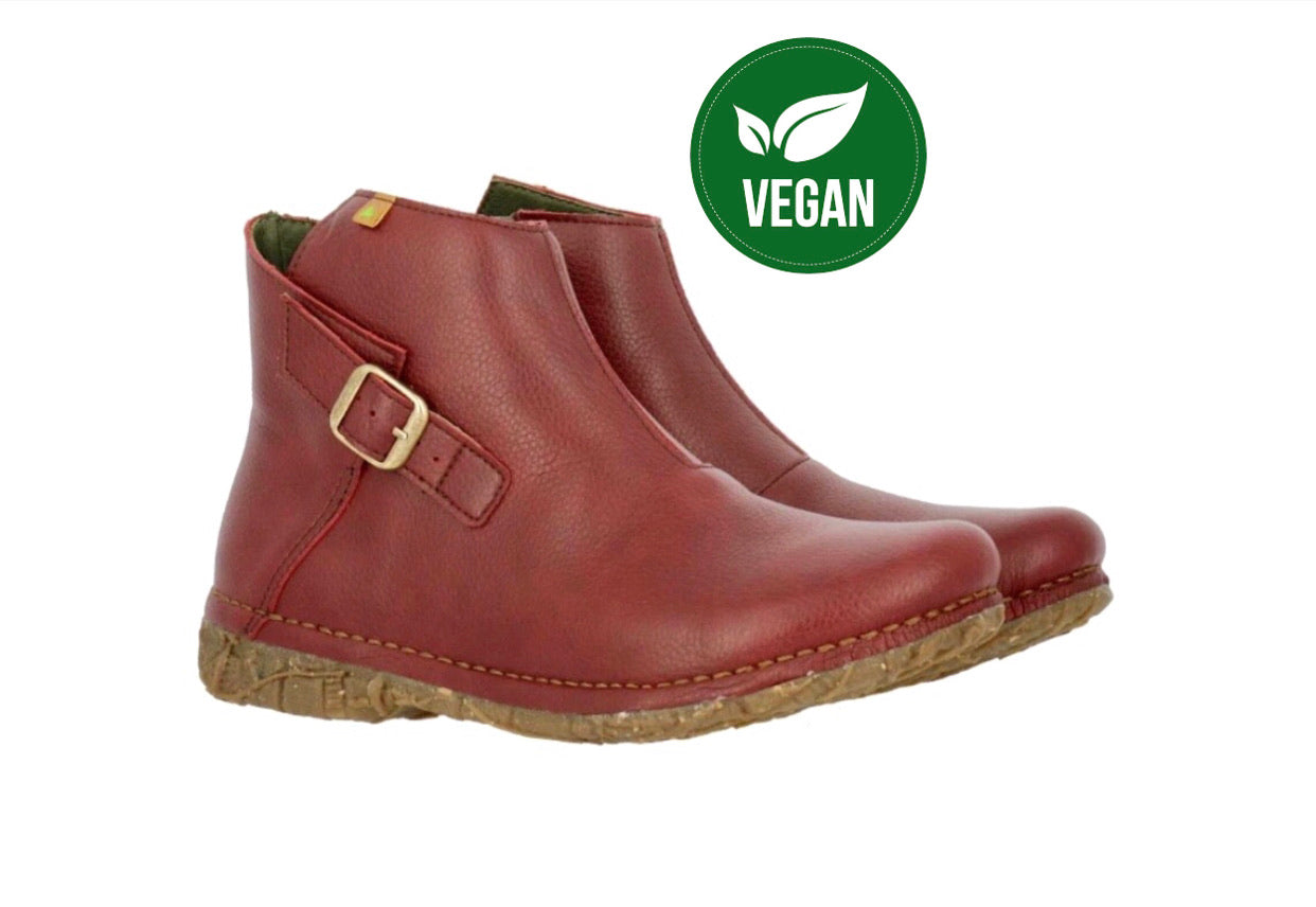 El Naturalista 5460T Vegan Rioja Zip Ankle Boots Made In Spain