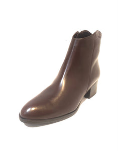 Wonders G-5130 Testa Brown Leather Zip Ankle Boot Made In Spain