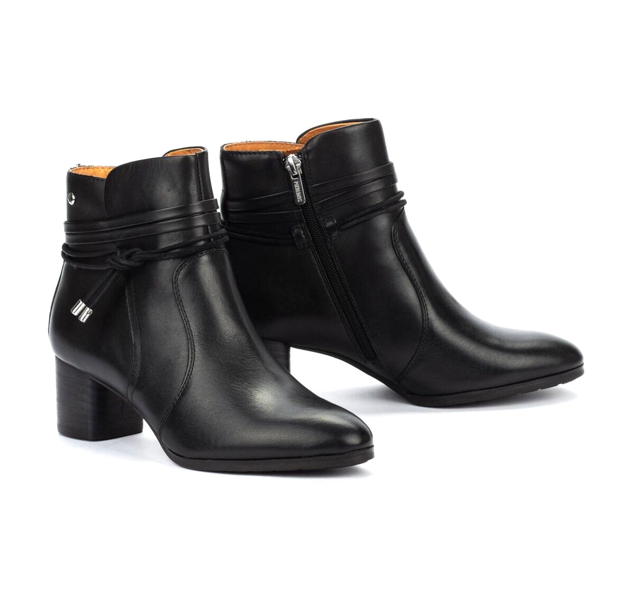 Pikolinos Calafat W1Z-8635C1 Black Zip Ankle Boot Made In Spain
