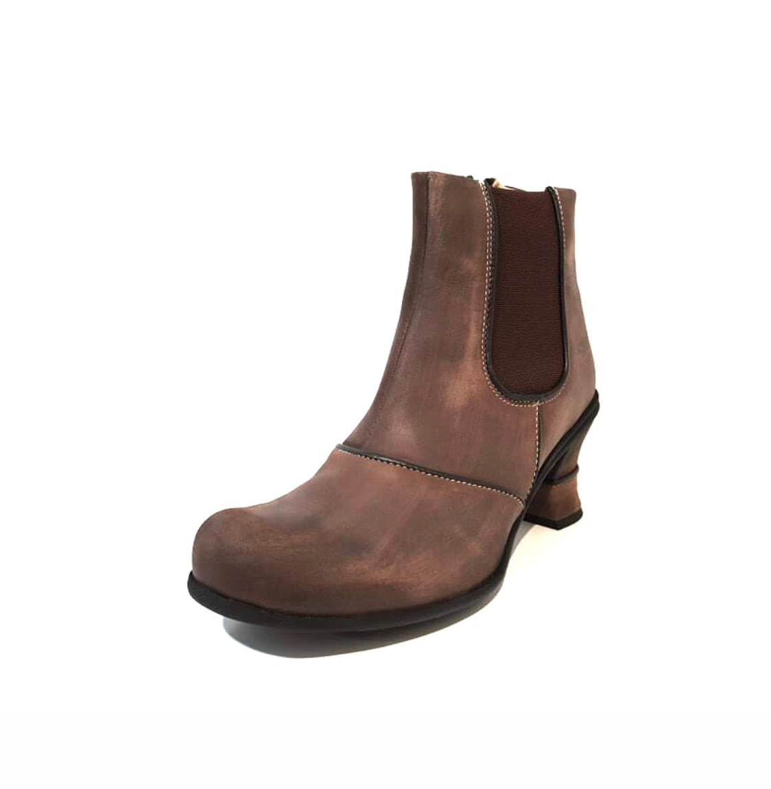 Eject EJW16-18 Brown Zip Chelsea Ankle Boot Made In Portugal