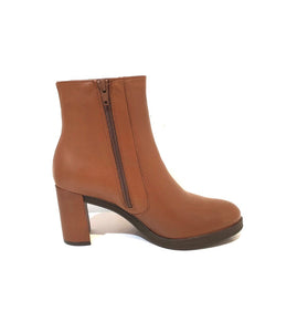 Wonders M-2505 Cuero Gonzalo Light Tan Zip Ankle Boot Made In Spain