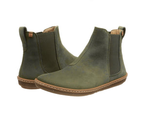 El Naturalista 5310 Forest Green Pleasant Pull On Boots Made In Spain