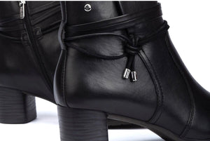 Pikolinos Calafat W1Z-8635C1 Black Zip Ankle Boot Made In Spain