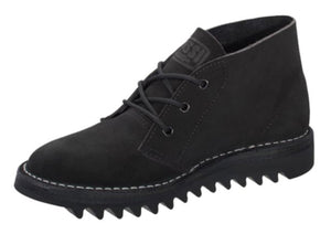 Rossi Boots 4046 Desert Boot Ripple Black Suede Soft Toe 3 Eyelet Lace Up Made In Australia