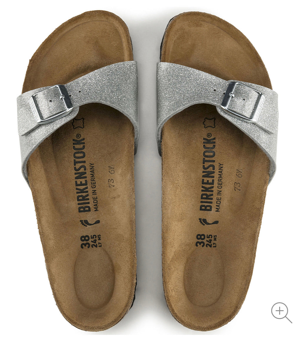 Birkenstock Madrid Magic Galaxy Silver Birko-Flor Made In Germany