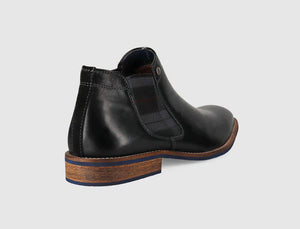 Wild Rhino Drake Black Chelsea Ankle Boot Made In Portugal