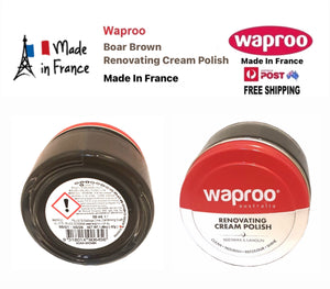 Waproo Boar Brown Renovating Cream Polish 42g Made In France