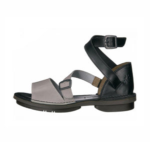 Fly London Foxy476fly Cloud Black Bridle Sandals Made In Portugal