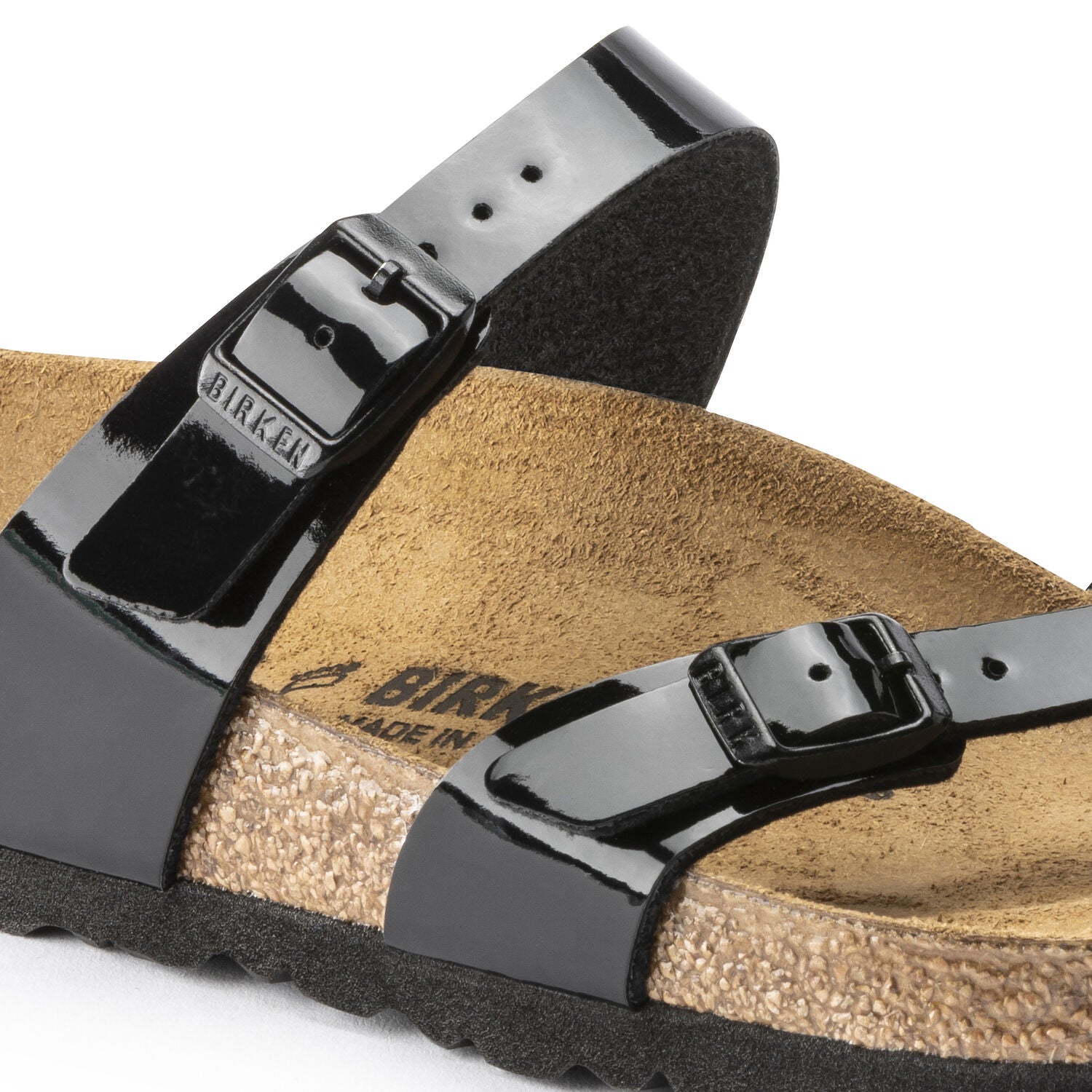 Birkenstock Mayari Black Patent Birko-Flor Made In Germany