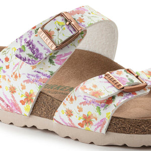 Birkenstock Sydney Light Rose Floral Birko-Flor Vegan Made In Germany