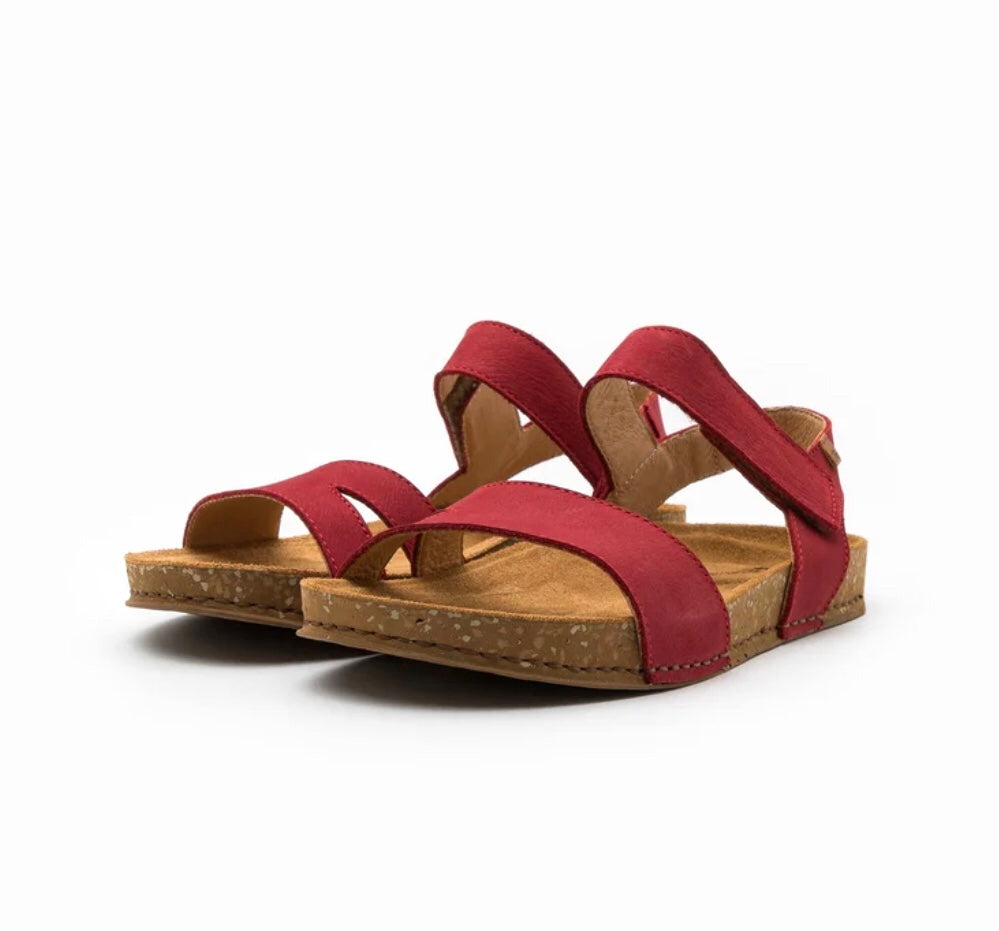 El Naturalista 5790 Tibet Red Balance Pleasant Sandals Made In Spain