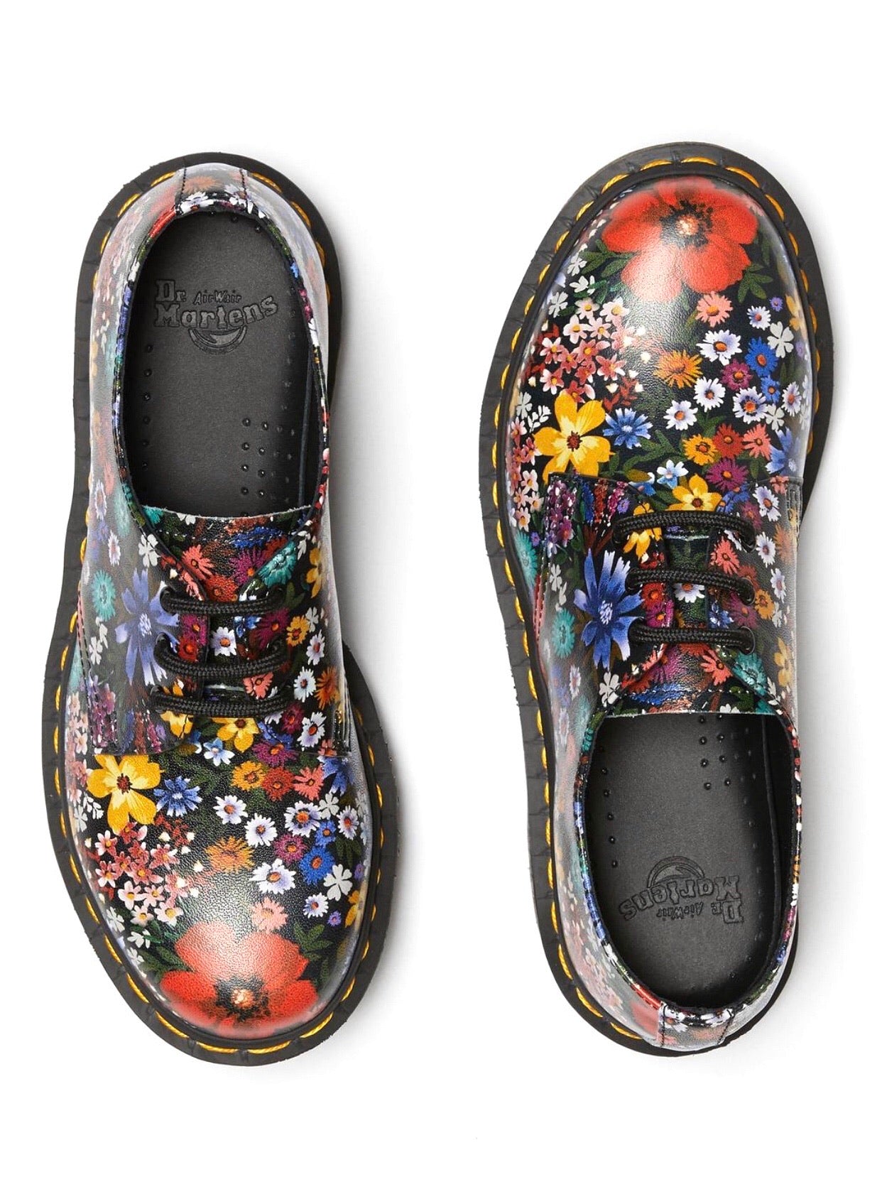 Dr. Martens 1461 Multi Wanderlust Smooth Floral 3 Eyelet Shoe