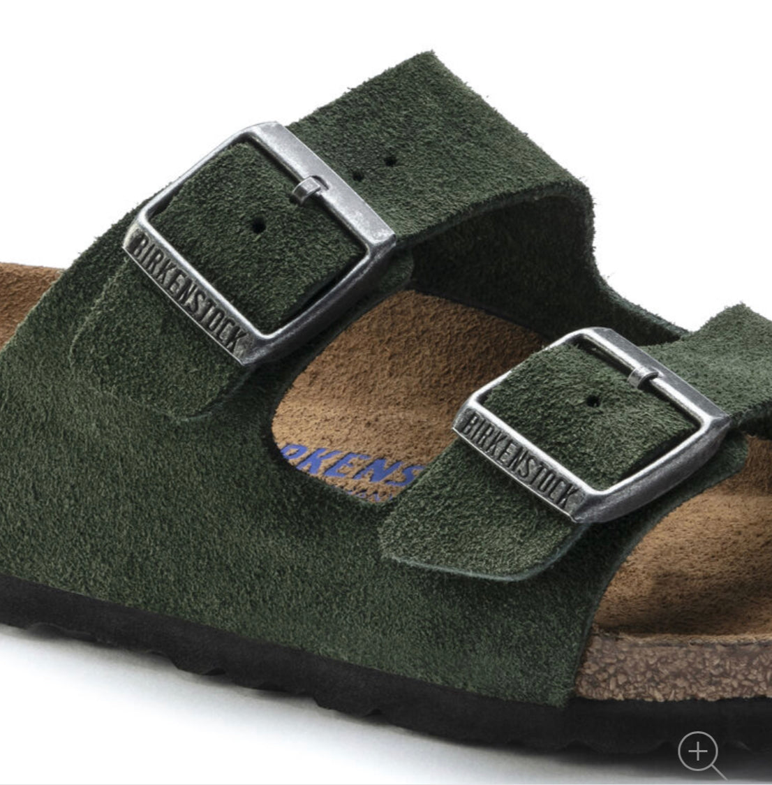 Birkenstock Arizona Mountain View Green Suede Leather Soft Footbed Made In Germany