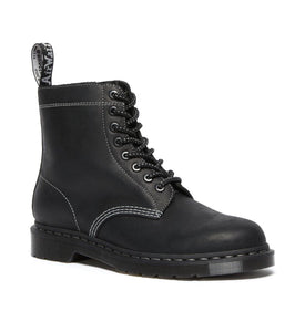 Dr. Martens 1460 Black Streeter Pascal Zipped Ankle 8 Eyelet Boot