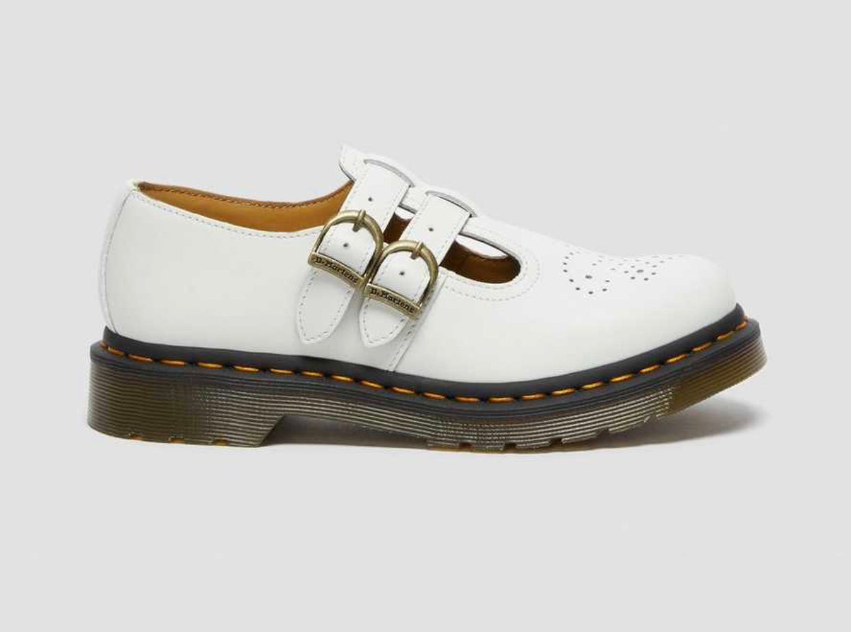 Dr. Martens 8065 White Smooth Mary Jane