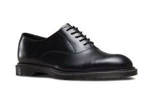 Dr. Martens Fawkes Black Polished Smooth 5 Eyelet Shoe