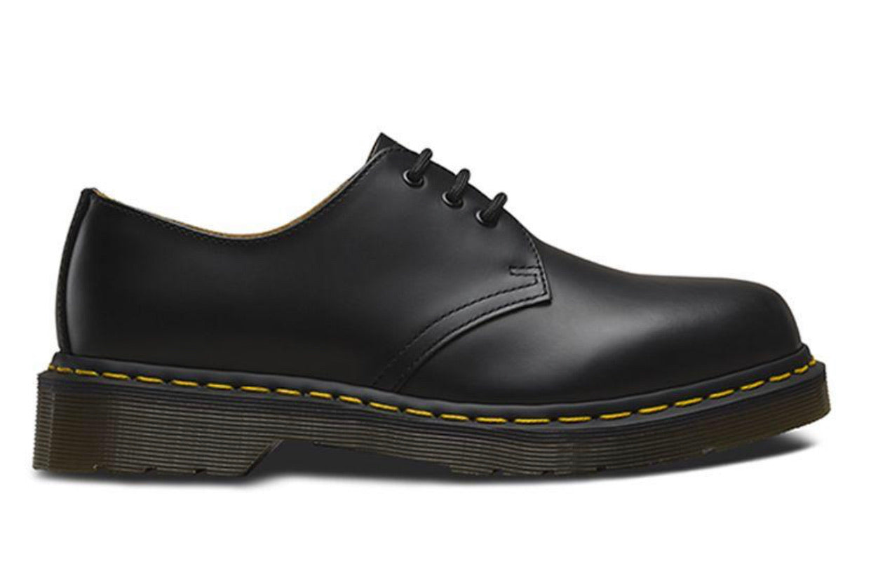 Dr. Martens 1461 Black Smooth 3 Eyelet Shoe