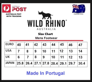 Wild Rhino Logan Black Brogue 7 Eyelet Zip Ankle Boot Made In Portugal