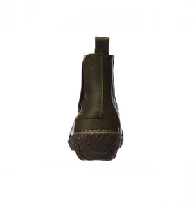 El Naturalista N158 Olive Green Pull On Ankle Boot Made In Spain