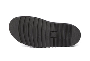 Dr. Martens Blaire Chunky Black Patent Sandal Buckle 3 Strap
