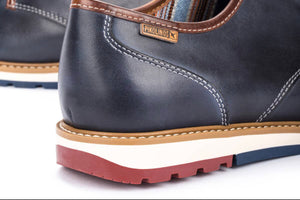 Pikolinos M8J-4195 Nautic Blue Mens 3 Eyelet Lace Up Made In Spain