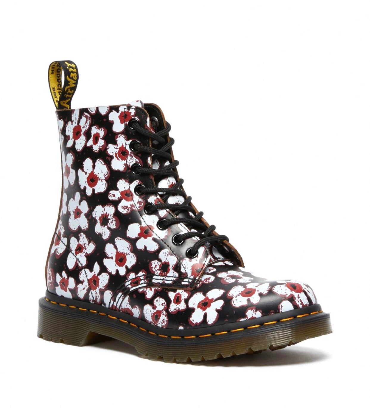 Red and on sale black doc martens