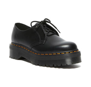 Dr. Martens Jarrick Lo Black Smooth Platform 1 Eyelet Shoe