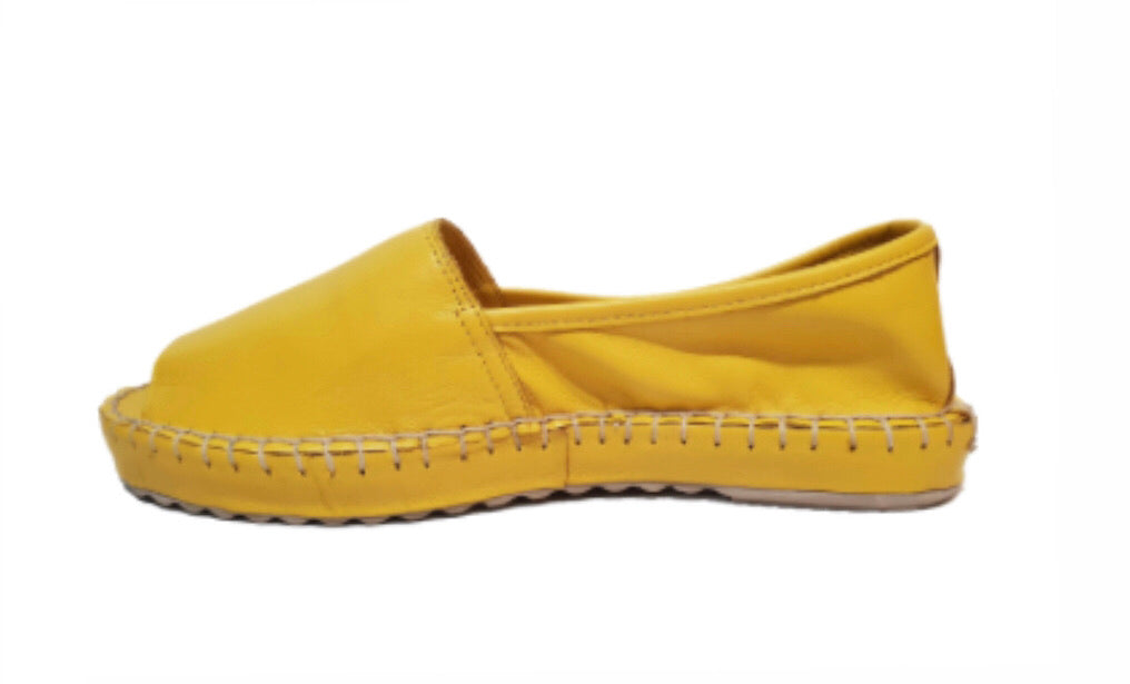 Sala Europe Flex Yellow Burnt Slip On Open Toe Made In Turkey