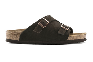 Birkenstock Zurich Mocha Suede Leather Soft Footbed Made In Germany