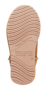 Emu Australia Chestnut Platinum Stinger Lo Mid Calf Sheepskin Made In Australia