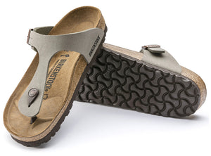 Birkenstock Gizeh Stone Nubuck Birko-Flor Made In Germany