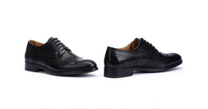 Martinelli 1492-2633EYM Black Empire Leather 5 Eyelet Brogue Made In Spain