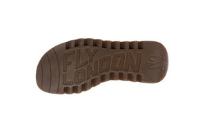 Fly London Tily722Fly Dark Brown Women's Wedges Sandals Made In Portugal