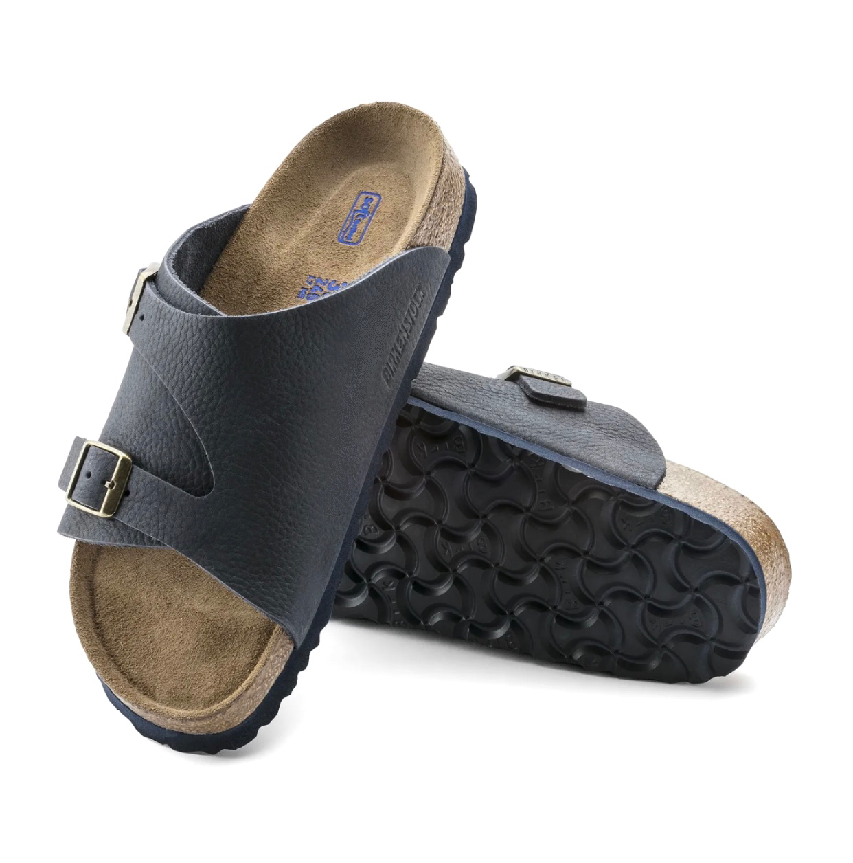 Birkenstock Zurich Steer Indigo Nubuck Leather Soft Footbed Made In Germany