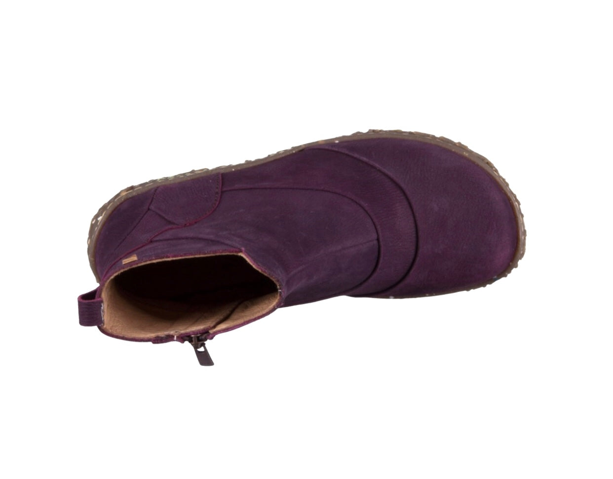 El Naturalista 5450 Mora Purple Nido Zip Ankle Boot Made in Spain