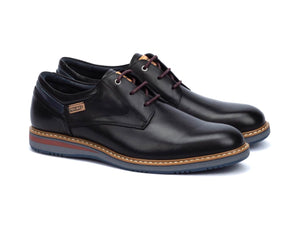 Pikolinos Avila M1T-4050 Black 3 Eyelet Shoe Made In Spain