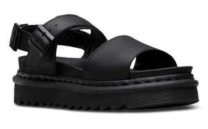 Dr. Martens Voss Black 2 Buckle Back Strap Sandal